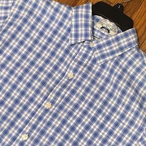 Large Rewire Young Men’s/Boys Button Down Long Sleeved Plaid Shirt